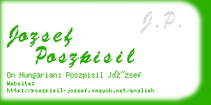 jozsef poszpisil business card